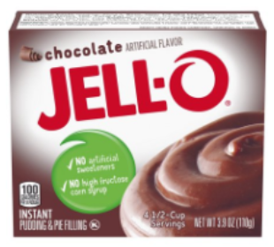 Jell-O Instant Pudding Chocolate 3.4oz