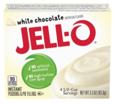 Jell-O Instant Pudding White Chocolate 3.3oz