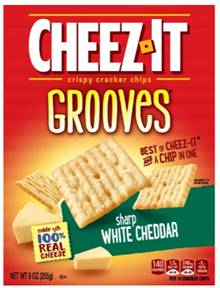 CHEEZ-IT Grooves Sharp White Cheddar 9oz