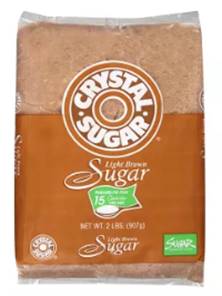 Crystal Sugar Light Brown Sugar 2lb bag