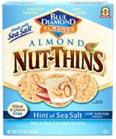 Blue Diamond Crackers Nut Thins Hint of Sea Salt 4.25oz