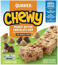 Quaker Peanut Butter Chocolate Chip Granola Bars 8 ct