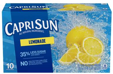 Capri Sun Juice Boxes Lemonade 10pk
