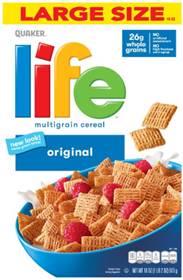 Quaker Life Original Cereal 18oz