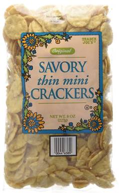 Trader Joes Savory Thin Mini Crackers 8oz