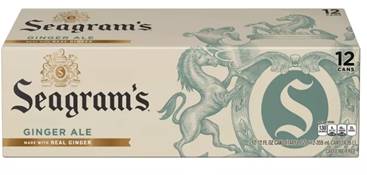 Seagram's Ginger Ale 12 pack cans
