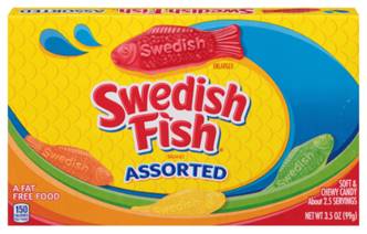 Swedish Fish Assorted 3.5oz box