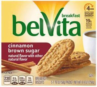 Belvita Breakfast Biscuits Cinnamon Brown Sugar 5 pack