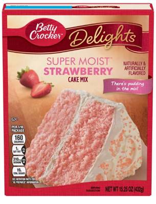Betty Crocker Delights Super Moist Strawberry Cake Mix