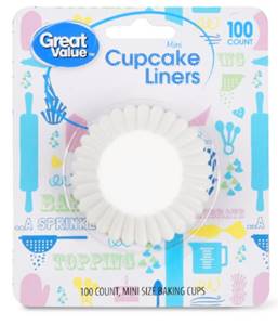 Great Value Cupcake Liners Mini 100ct