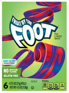 Fruit by the Foot Berry Tie-Dye 6 ct