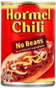 Hormel Chili No beans 15oz