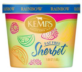 Kemps Sherbet - Rainbow - 1.69qt