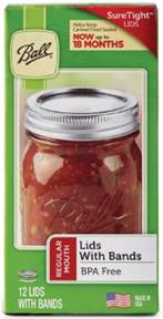 Ball Canning Lids with Bands 12 pack