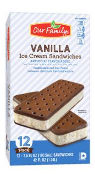 Our Family Ice Cream Sandwiches 12ct