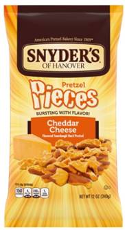 Snyder's Pretzel Pieces - Cheddar Cheese 11.25oz.