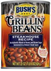 Bush's Beans Canned Grillin Steakhouse Recipe 22 oz