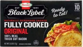 Hormel Black Label Bacon Fully Cooked Original 2.52 oz