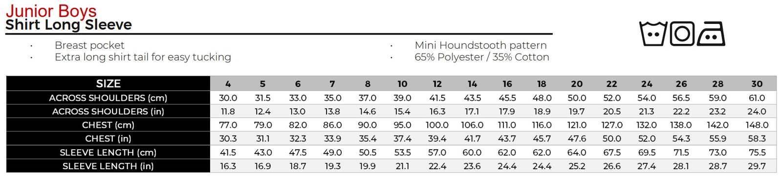 Uniforms - Shirt Long Sleeve