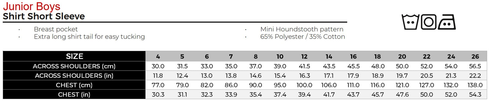 Uniforms - Shirt Short Sleeve