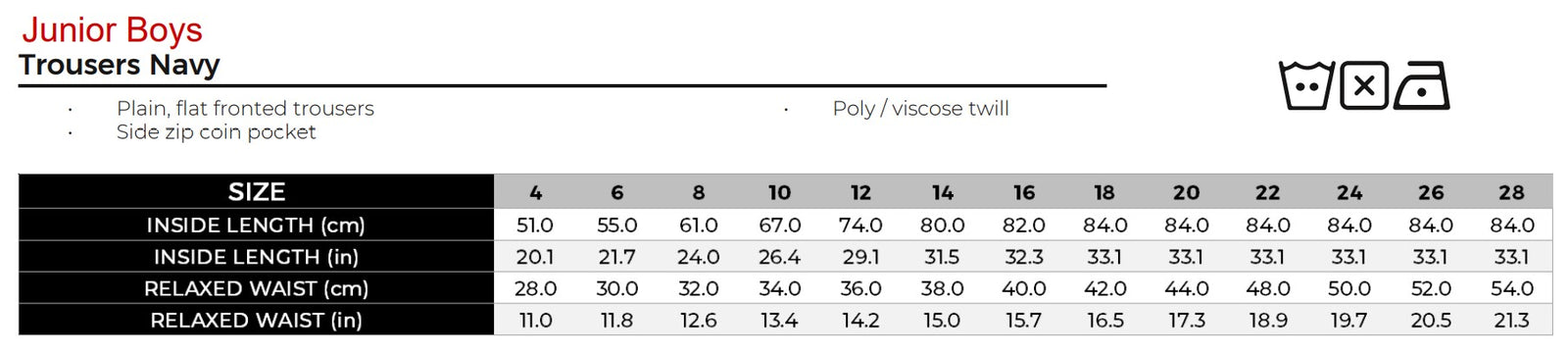 Uniforms - Dress Trousers adjustable waist