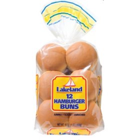 Lakeland Hamburger Buns 12 ct