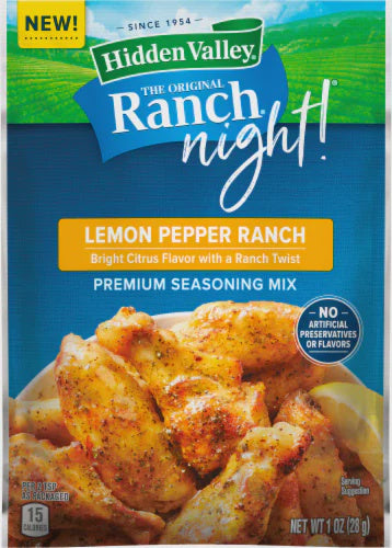 Hidden Valley Ranch Lemon Pepper Dressing Mix 1 oz