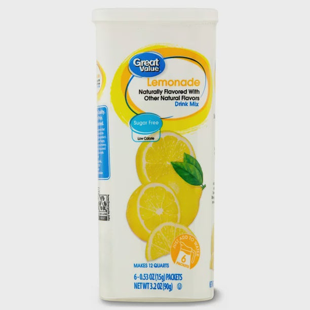 Great Value Lemonade Drink Mix 3.2oz