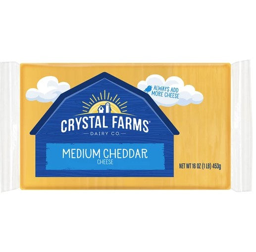 Crystal Farms Medium Cheddar Cheese