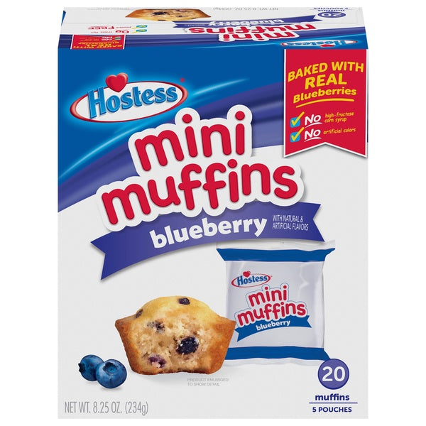 Hostess Mini Muffins Blueberry 5 pack