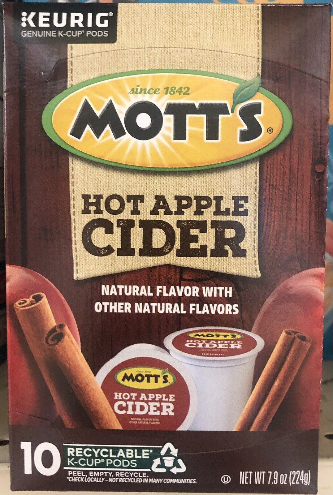Motts Hot Apple Cider K-Cups 10pk