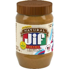Jif Natural Creamy Peanut Butter 40oz
