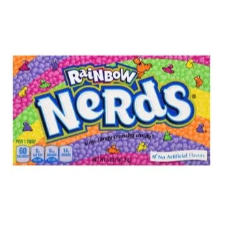 Candy Rainbow Nerds Box 5oz