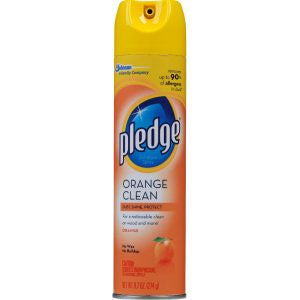 Pledge Orange Furniture Polish 9.7oz