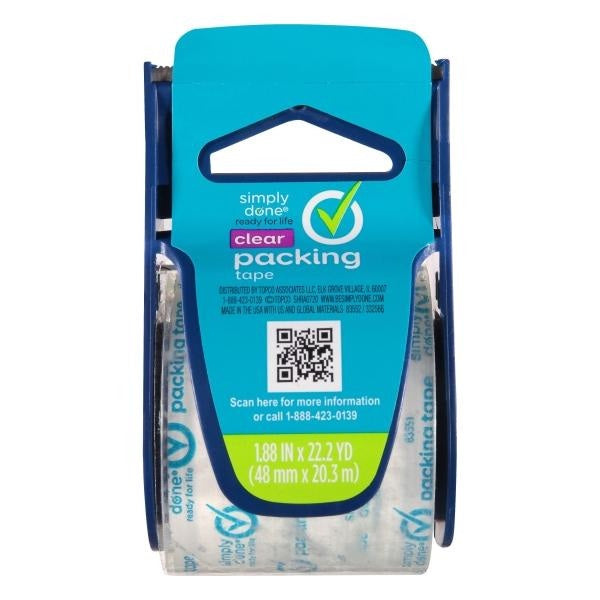 Simply Done Clear Packing Tape Dispenser 22yards