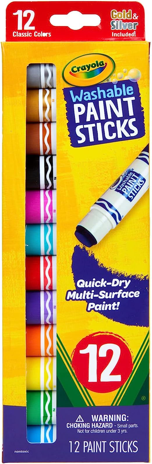 Crayola Washable Paint Sticks 12 Pack