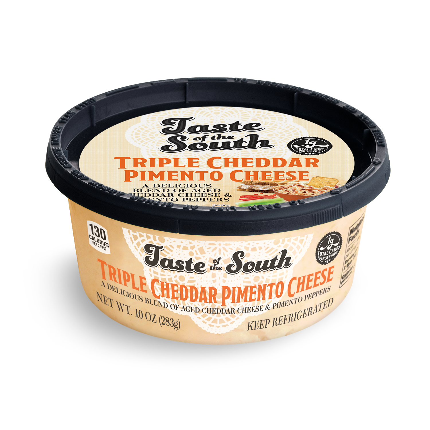 Taste of the South Triple Cheddar Pimento Cheese Dip 10oz