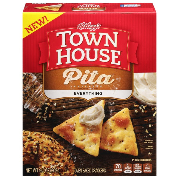 Town House Everything Pita Crackers 9.5oz