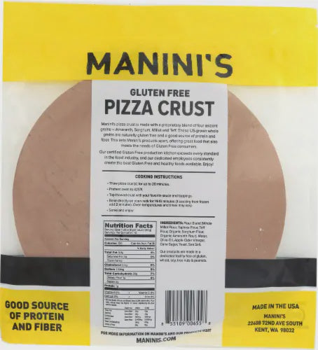 Manini's Gluten Free Pizza Dough 1lb