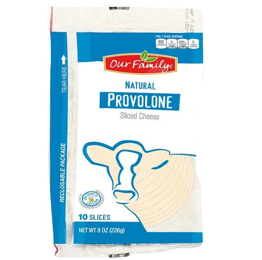 Our Family Cheese Sliced Provolone 8oz