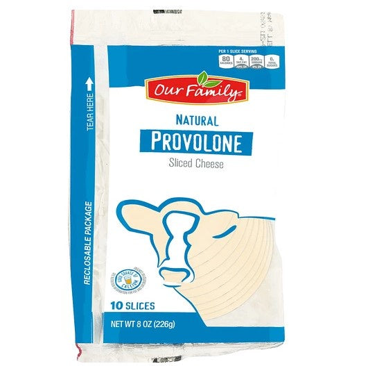 Our Family Cheese Sliced Provolone 8oz
