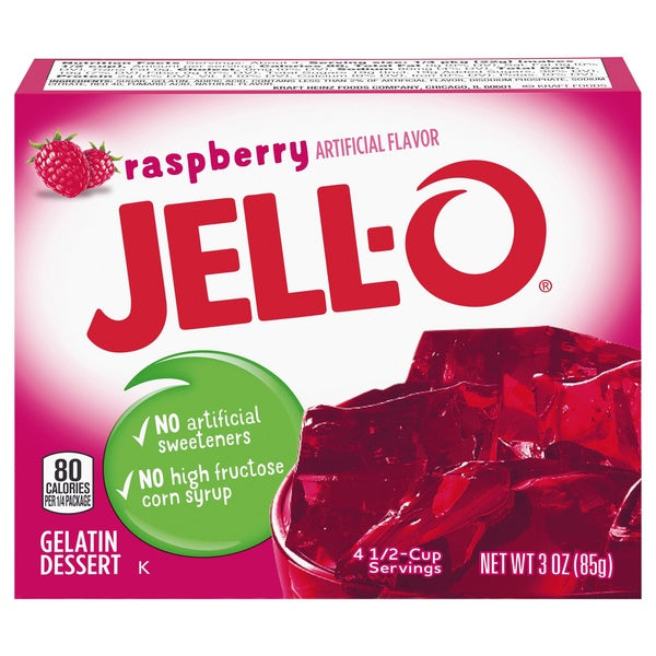 Jello-O Raspberry Gelatin 3 oz