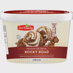 Our Family Rocky Road Ice Cream 48oz