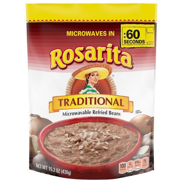 Rosarita Traditional Refried Bean Pouch 15.20oz