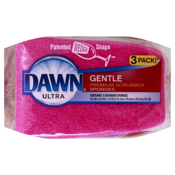 Dawn Gentle Scrubber Sponges 3 pack