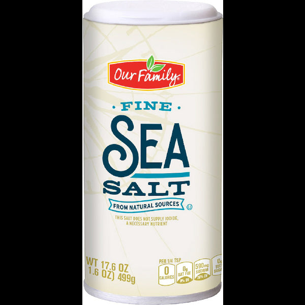 Our Family Fine Sea Salt 17.6oz