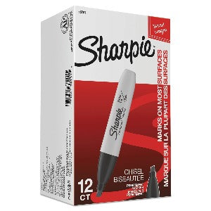 Sharpie Chisel Tip Permanent Marker 12 ct