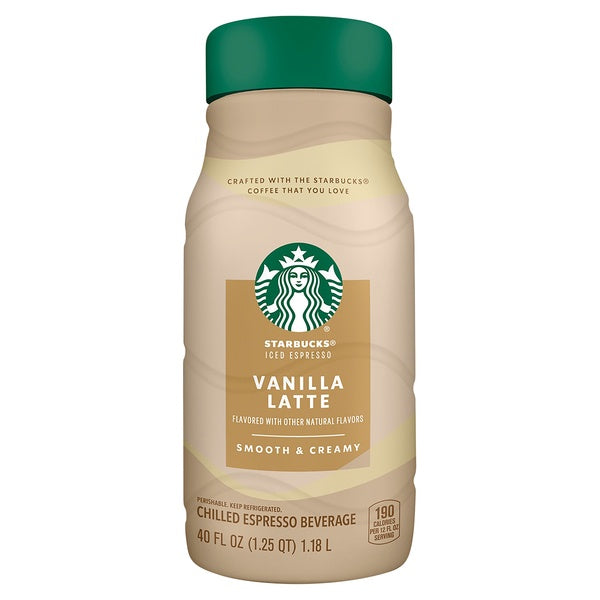 Starbucks Iced Vanilla Latte 40oz