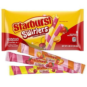 Starburst Swirlers Chewy Candy Sticks 2.96oz