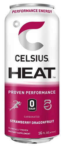 Celsius Heat Energy Drink Strawberry Dragonfruit 16oz